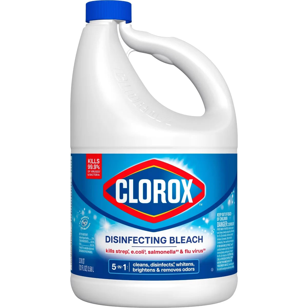 Clorox Unscented Disinfecting Liquid Bleach - 121 fl oz