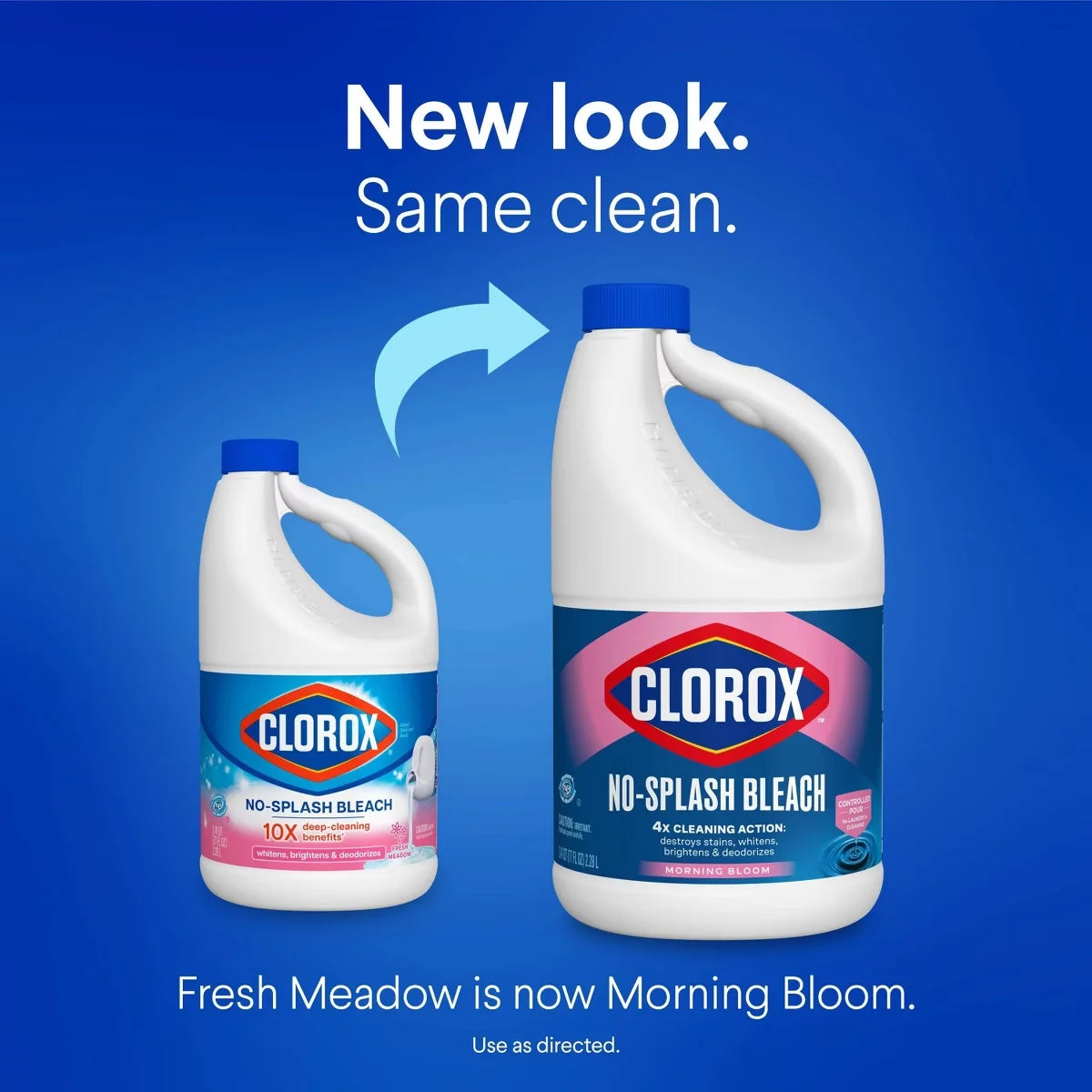 Clorox Splash-Less Liquid Bleach - Morning Bloom - 77oz