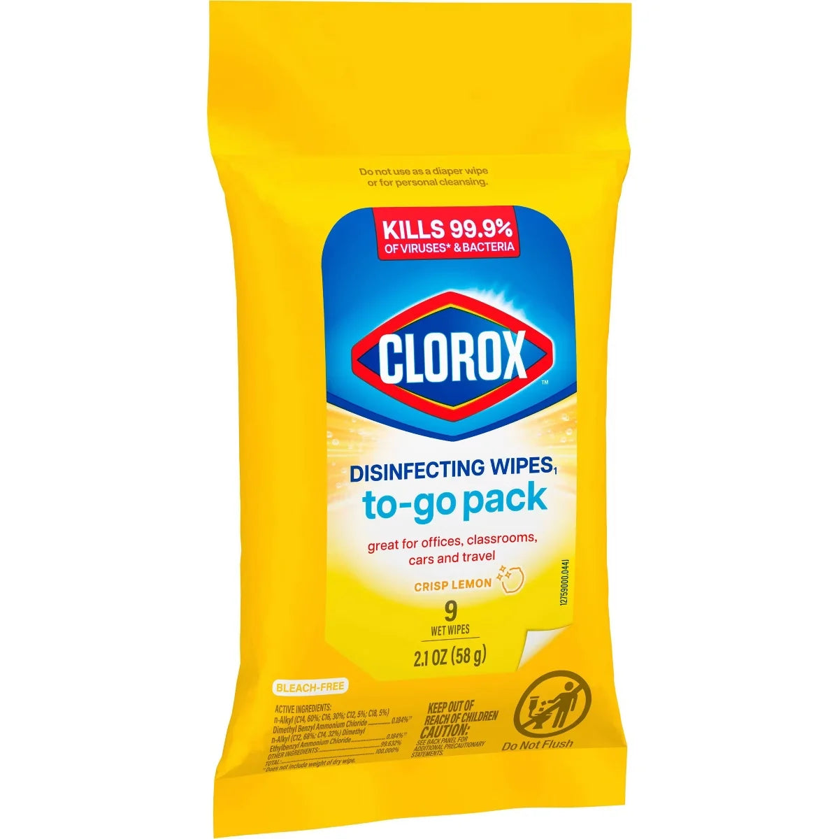Clorox To Go Citrus Disinfecting Wipes - 9ct