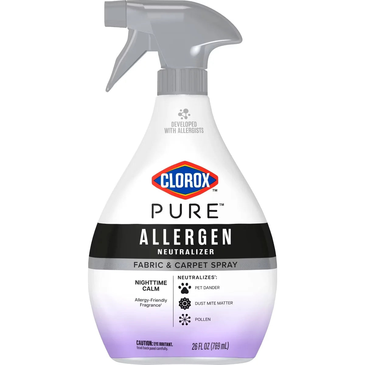 Clorox PURE Allergen Neutralizer Fabric & Carpet Spray Air Fresheners Nighttime Calm - 26oz