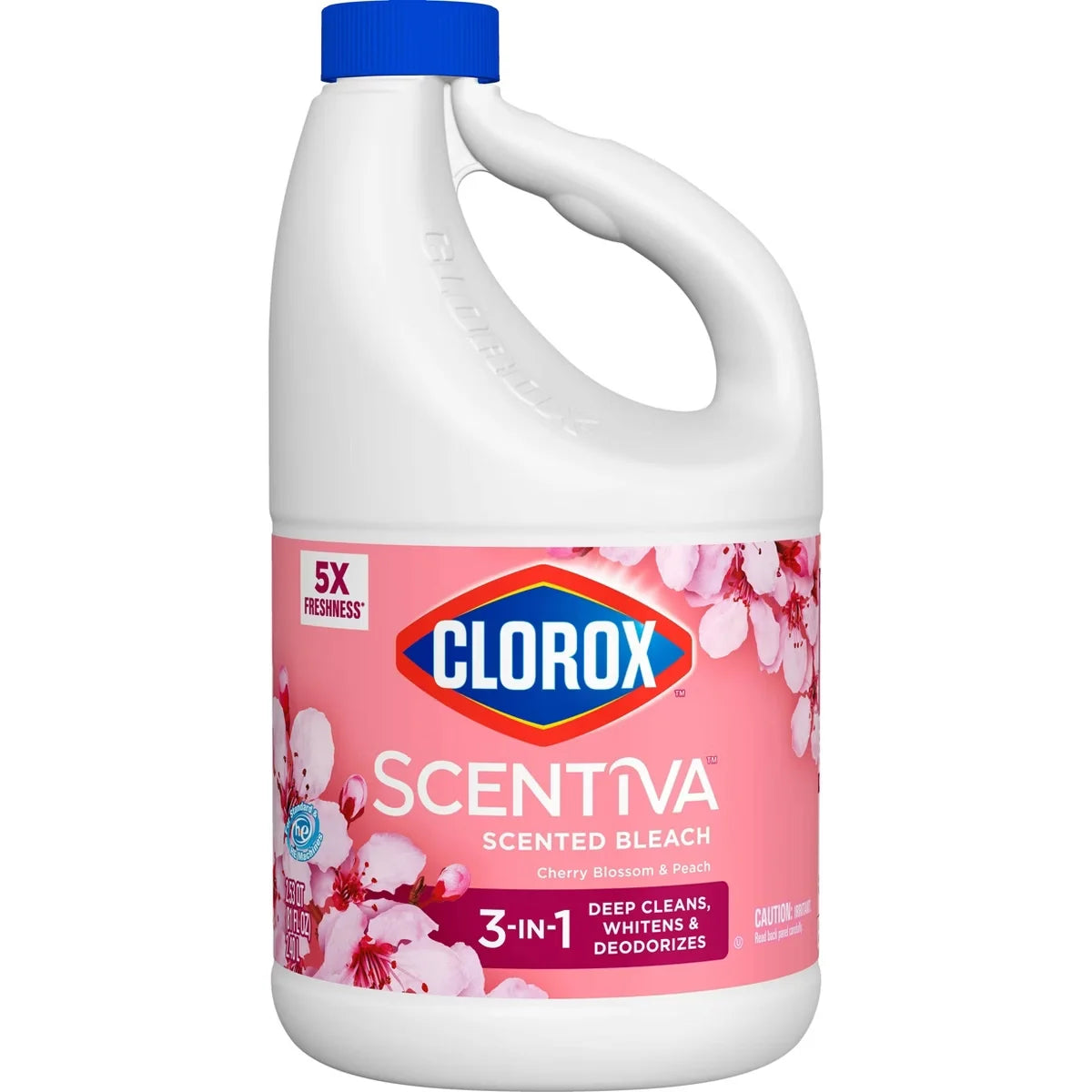 Clorox Cherry Blossom & Peach Scentiva Bleach Liquid - 81oz: Ammonia-Free, Cleaning Solution, Washing Machine, Fabric