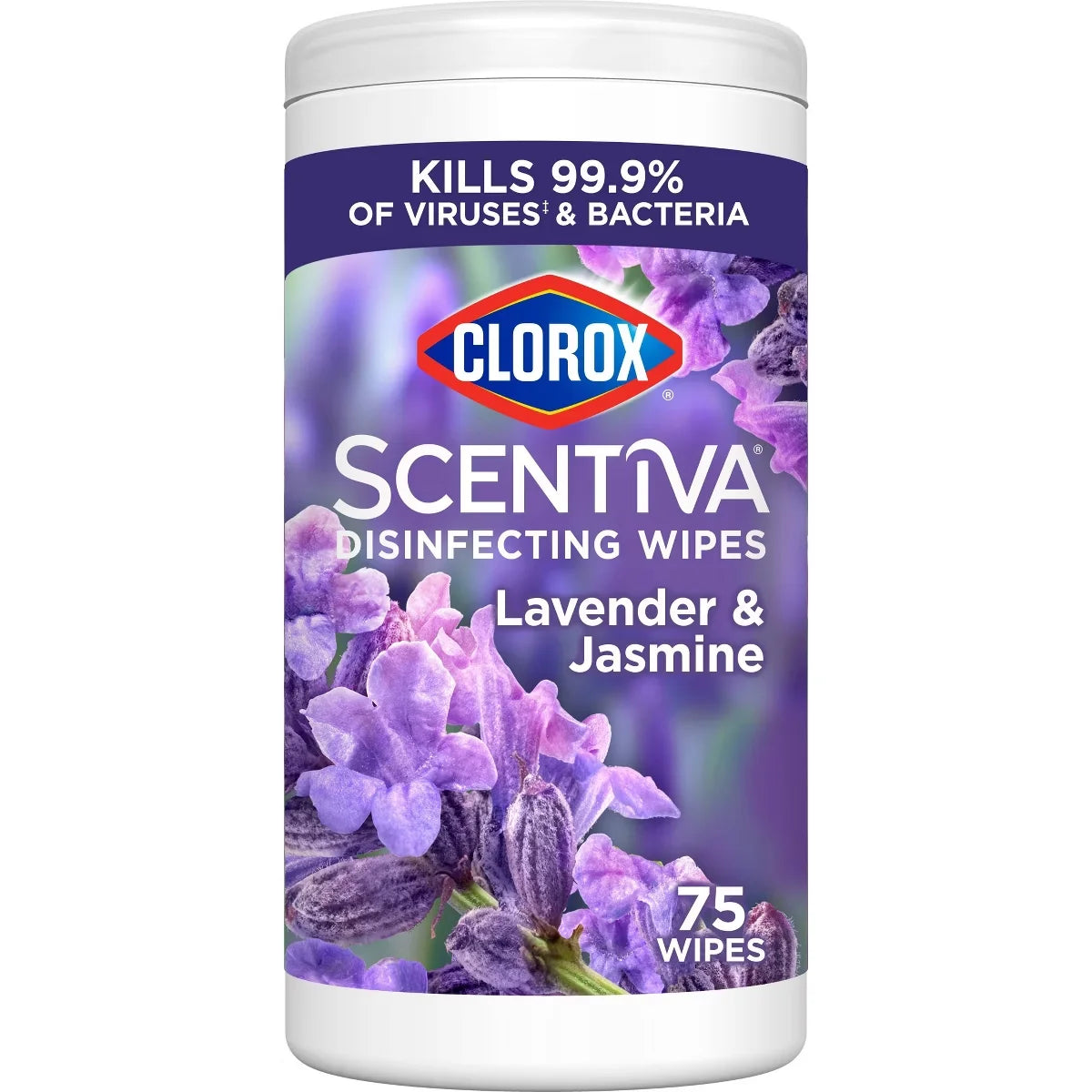 Clorox Scentiva Multi-Surface Cleaning & Disinfecting Wipes - Lavender - 75ct