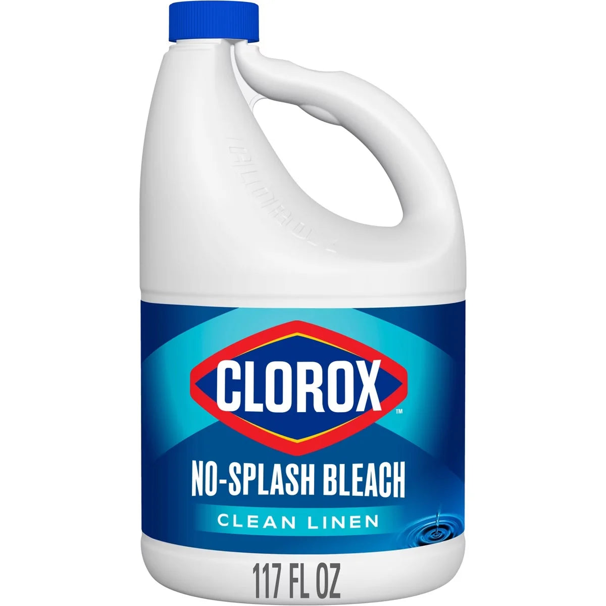 Clorox Splash-Less Liquid Bleach - Clean Linen - 117 fl oz: Phosphate-Free, Washing Machine Safe, Fabric Safe