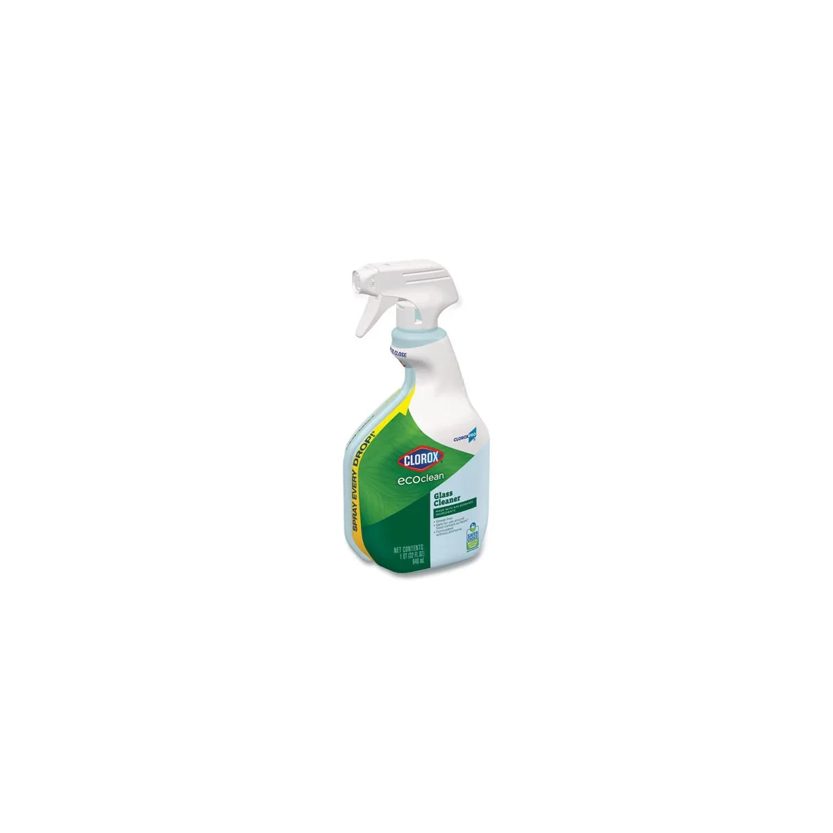Clorox Clorox Pro EcoClean Glass Cleaner, Unscented, 32 oz Spray Bottle, 9/Carton