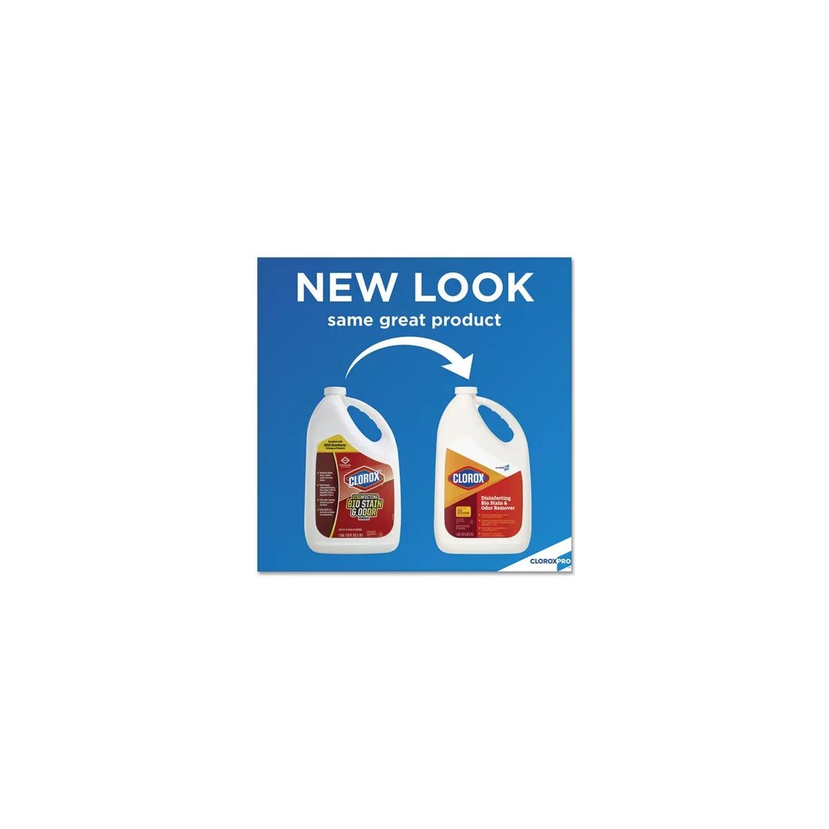 Clorox Disinfecting Bio Stain and Odor Remover, Fragranced, 128 oz Refill Bottle