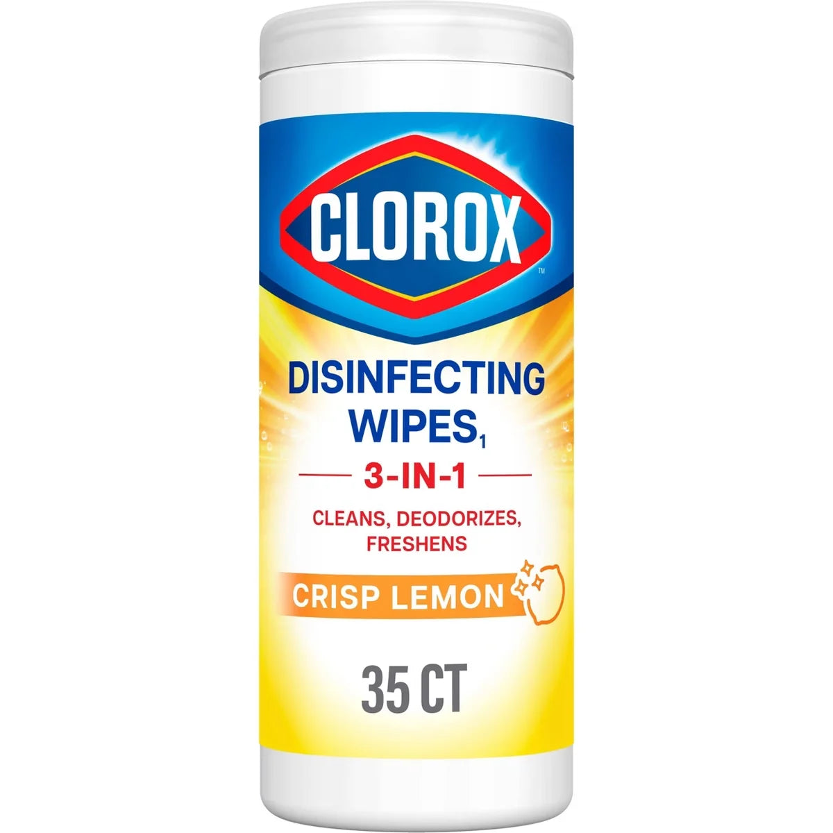 Clorox Crisp Lemon Disinfecting Wipes Bleach Free Cleaning Wipes