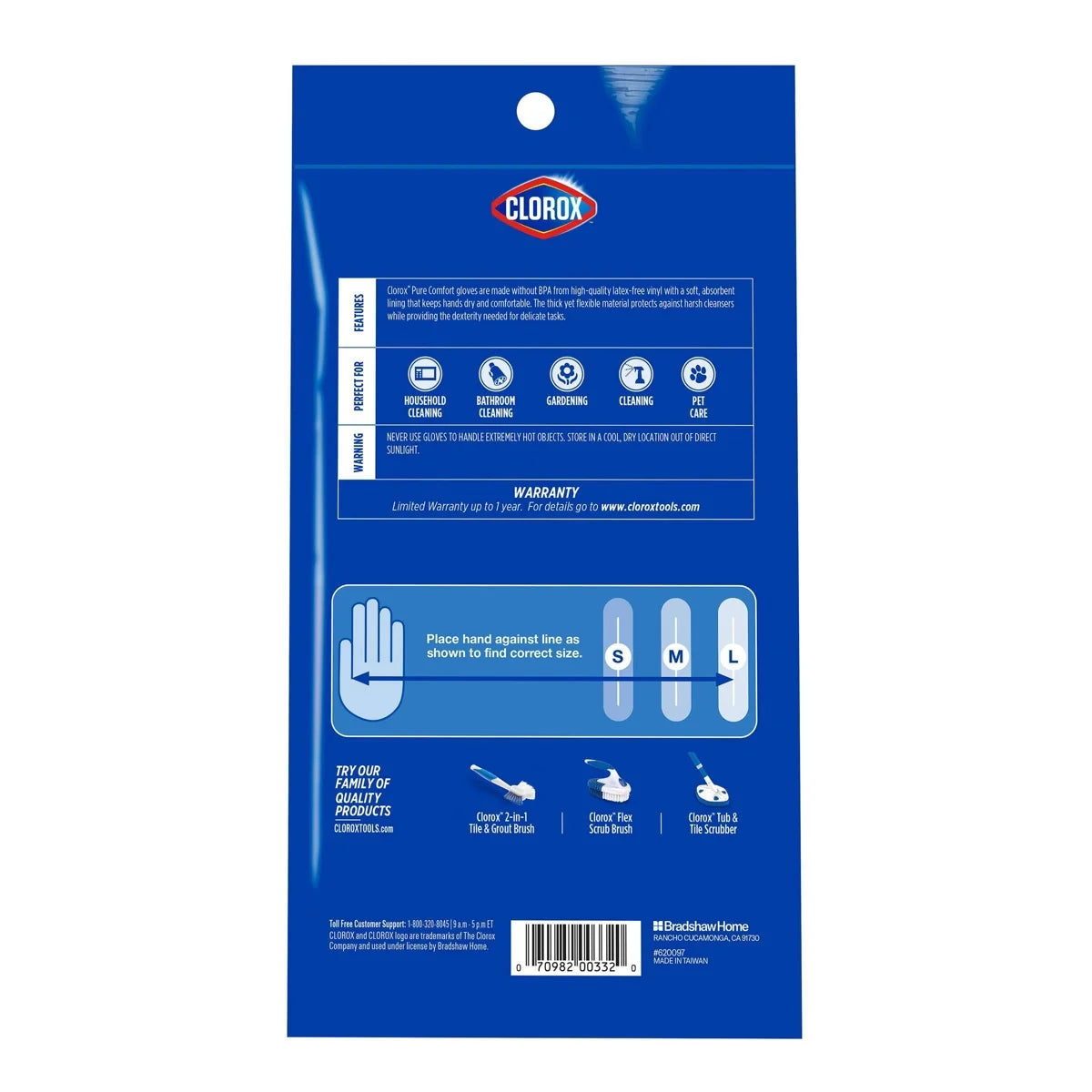 Clorox Pure Comfort Gloves - Large