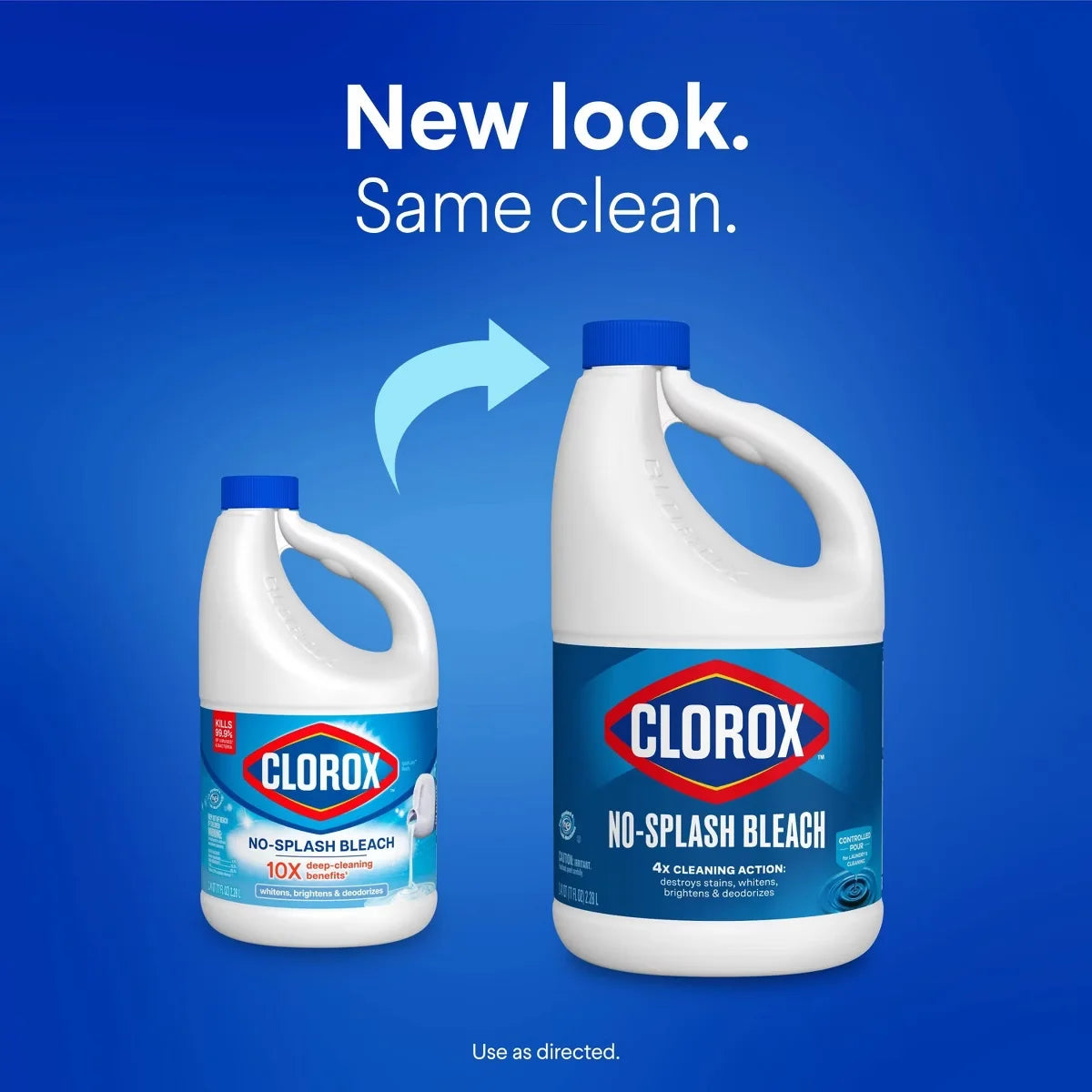 Clorox Unscented No-Splash Liquid Bleach - 77 fl oz