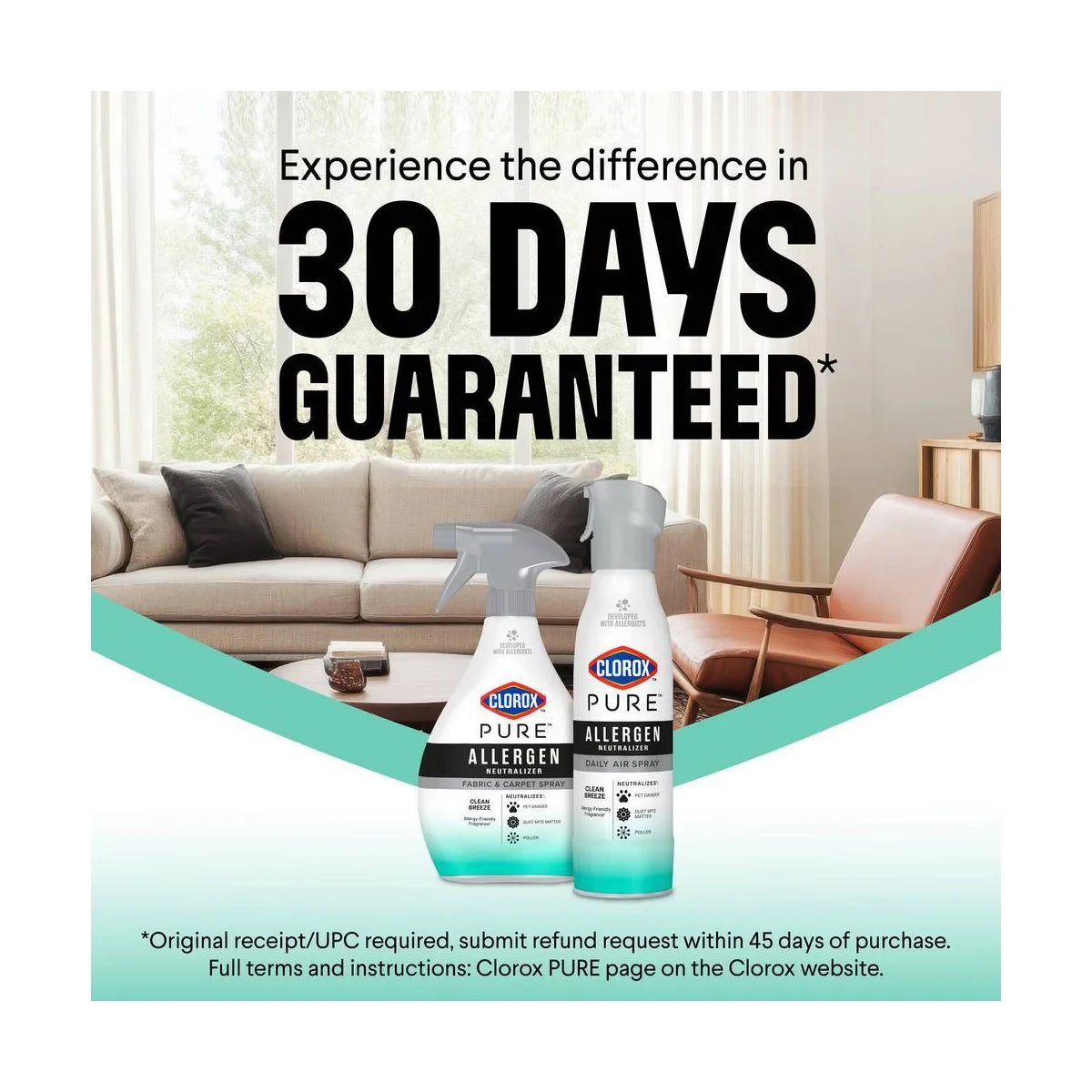 New Clorox Pure Allergen Neutralizer Collection
