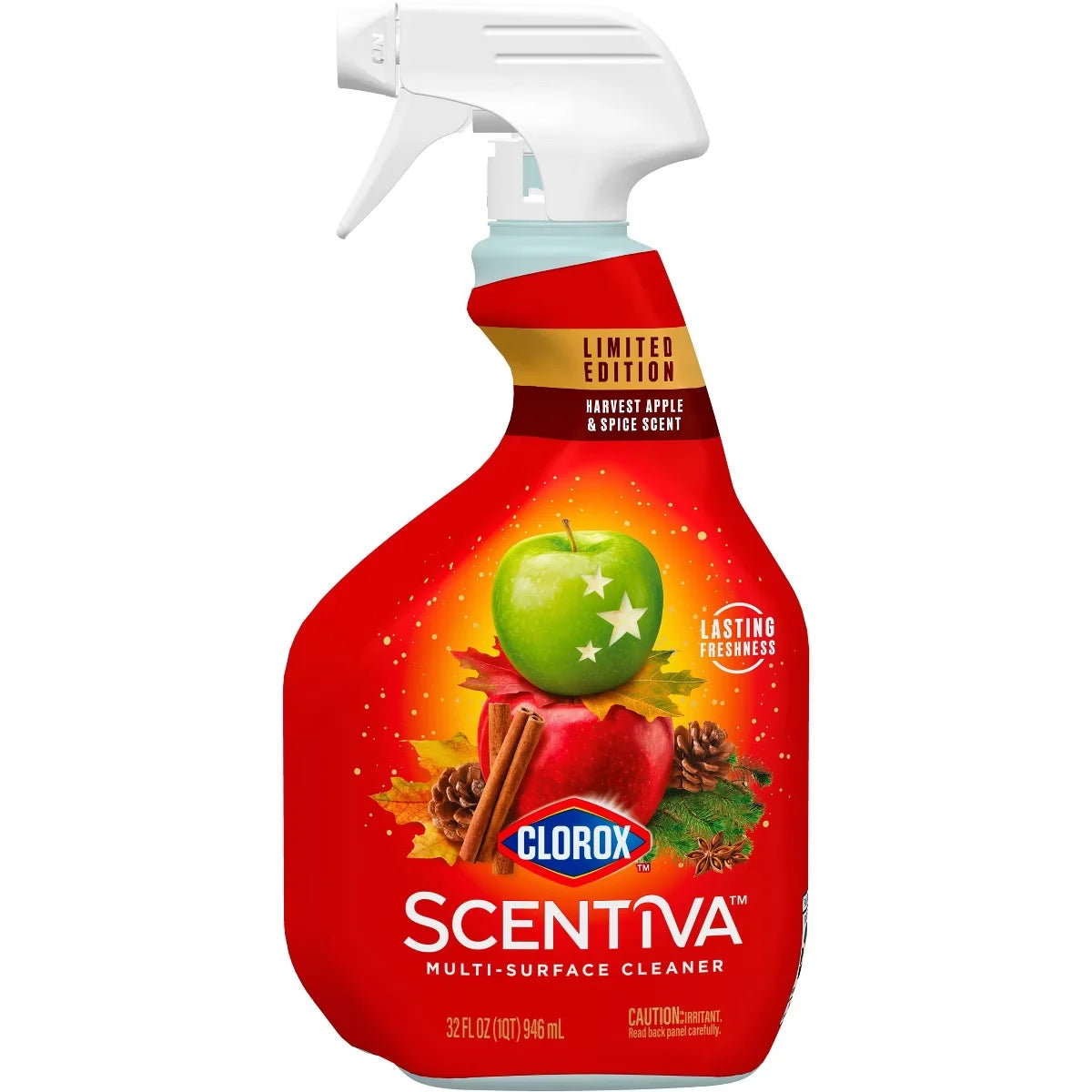 Clorox Harvest Apple & Spice Scentiva Multi-Surface Cleaner Liquid Spray - 32 fl oz