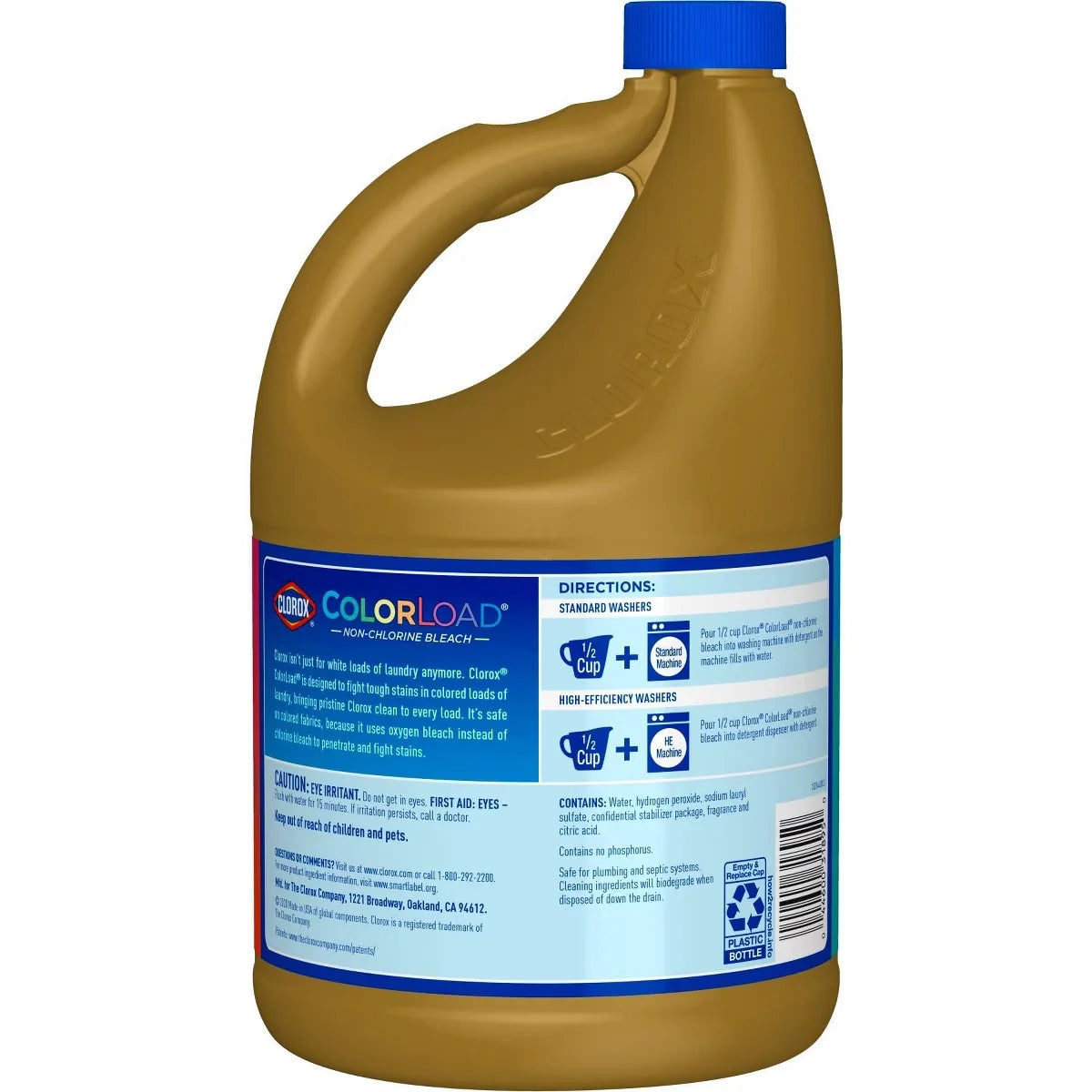 Clorox ColorLoad Unscented Non-Chlorine Liquid Bleach - 116 fl oz: Cleaners, Disinfects, Paraben-Free