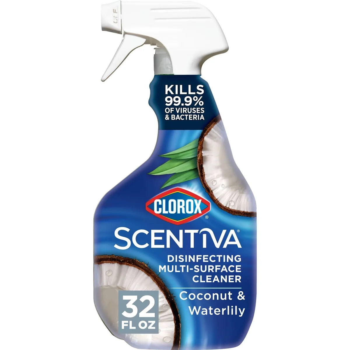 Clorox Scentiva Coconut & Waterlily Multi Surface Cleaner Spray Bottle Bleach Free - 32 fl oz